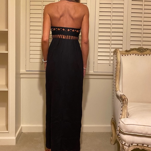 Mara Hoffman black strapless maxi dress - Picture 6 of 11